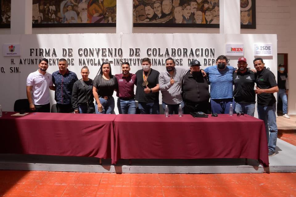 $!Isde y Ayuntamiento de Navolato firman convenio deportivo