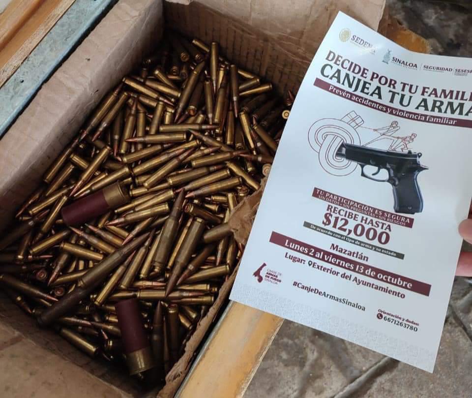 $!Termina con 24 armas canjeadas desarme voluntario en Escuinapa