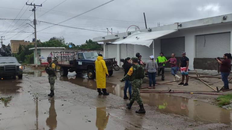 Aplica Ejército Mexicano Plan DN-III-E en Sinaloa tras el paso del huracán Orlene