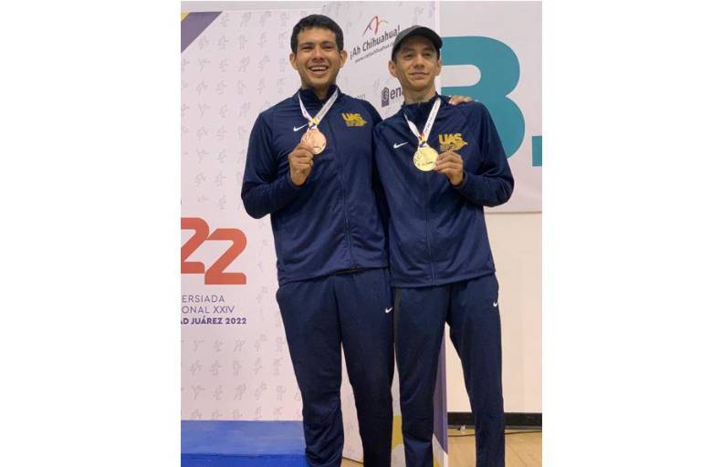 Roberto Medina, de taekwondo, le da a la UAS la primera medalla de oro en la Universiada Nacional