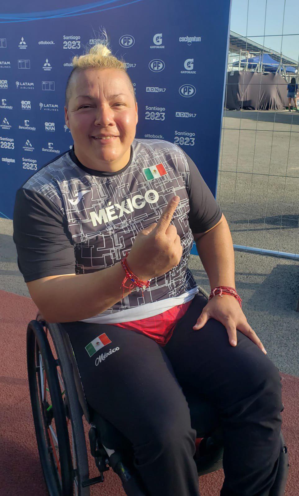 $!Mazatleca Rosa María Guerrero logra lanzamiento de plata en Santiago 2023