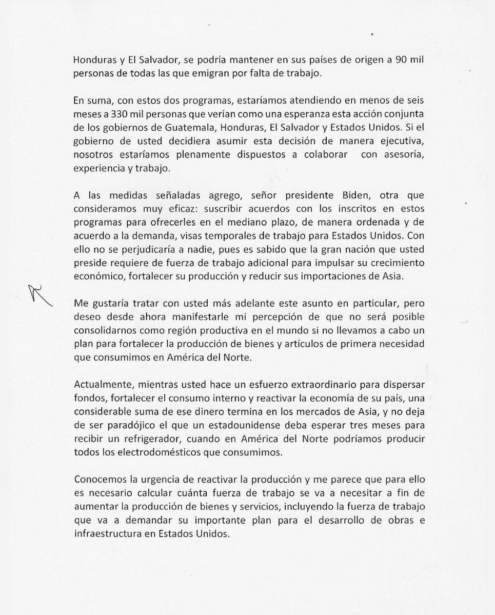 $!AMLO revela carta a Biden; pide recursos para aplicar programas sociales en Centroamérica