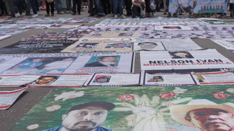 Protesta por las personas desaparecidas en México.