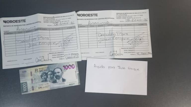 Las donaciones fueron entregadas en las oficinas de Noroeste Mazatlán como parte del apoyo solidario de lectores al menor y su familia.