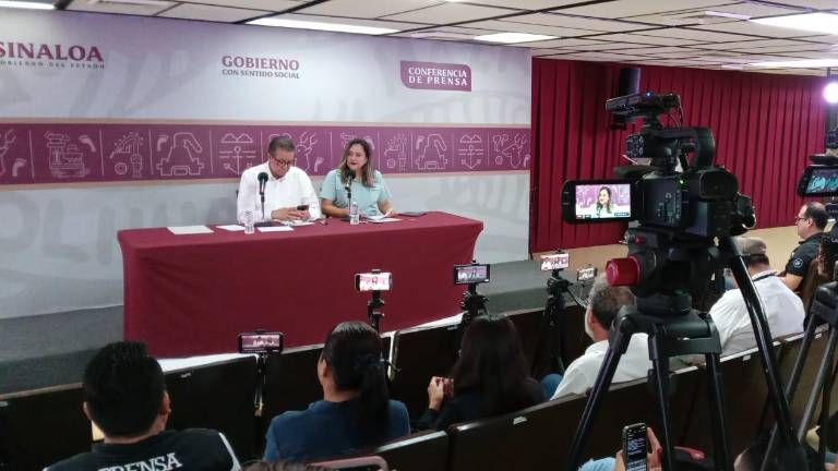 Conferencia de la vocería de seguridad del Gobierno de Sinaloa.