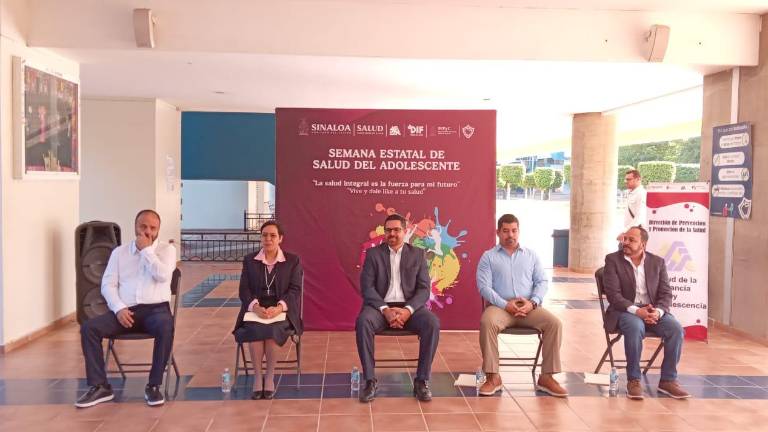 Ponen en marcha la Semana Estatal de Salud del Adolescente en Sinaloa, enfocado a la salud emocional y la prevención de adicciones.