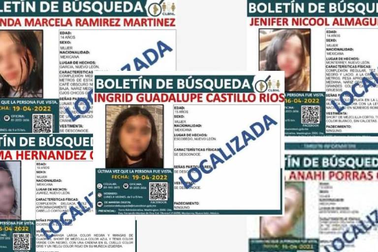 Ellas son las cinco jóvenes que hallaron en NL durante búsqueda de Debanhi