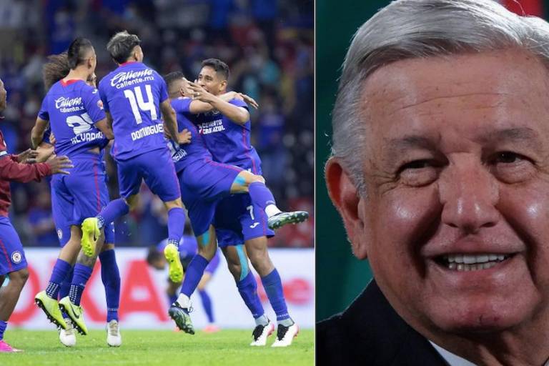 AMLO felicita a Cruz Azul por el campeonato. ‘Se acabó el embrujo’