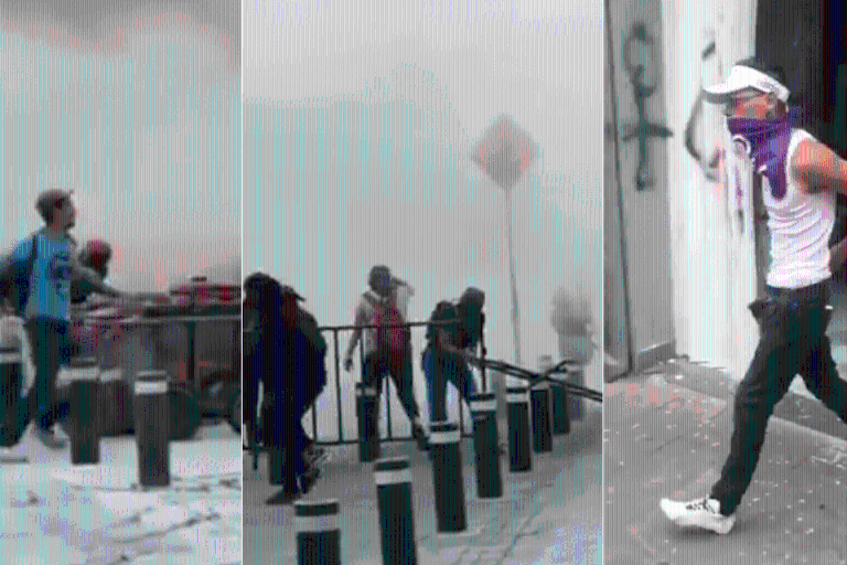 Sujetos infiltrados en la marcha atacaron a policías de la Ciudad de México y participaron en destrozos