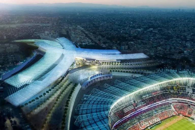 Vecinos del Estadio Azteca se quejan de que podría dejar sin agua al pueblo de Santa Úrsula