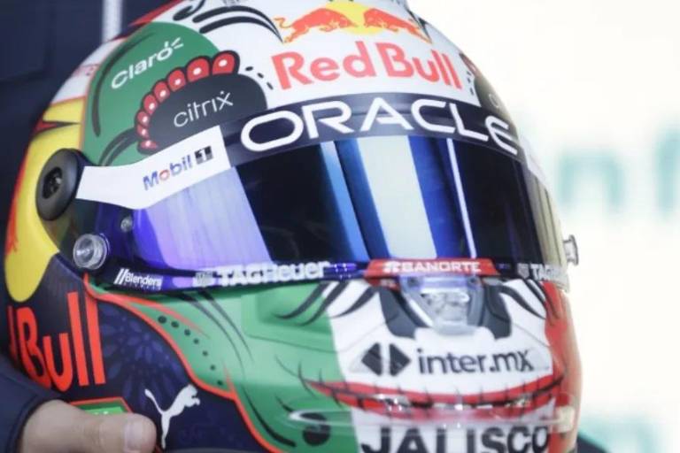 ¿Ya lo viste? Checo Pérez presenta casco que usará en GP de México; incluye catrina