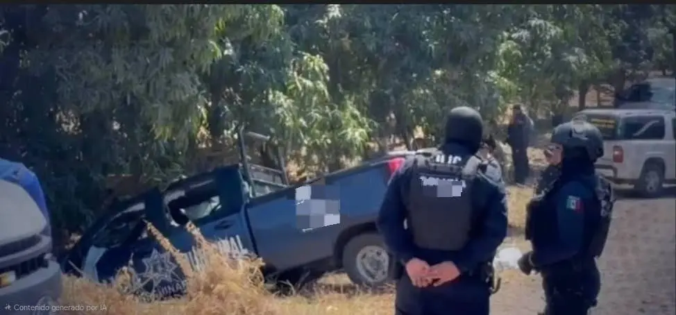 $!Emboscada en Escuinapa contra policías deja 4 agentes muertos y un herido