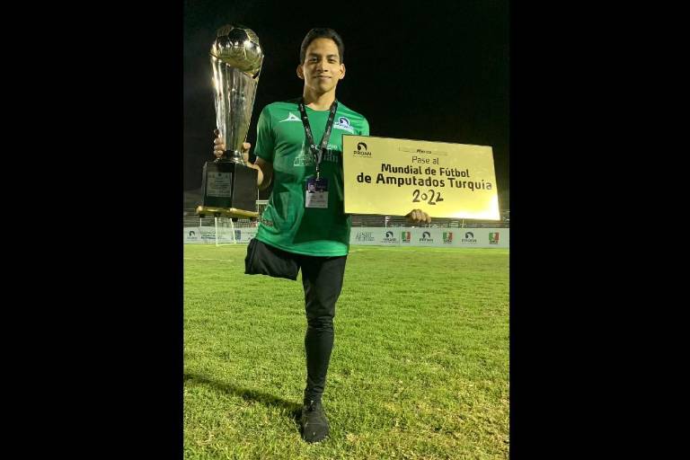 Armando Valdez pide apoyo para ir al Mundial de Futbol de Amputados