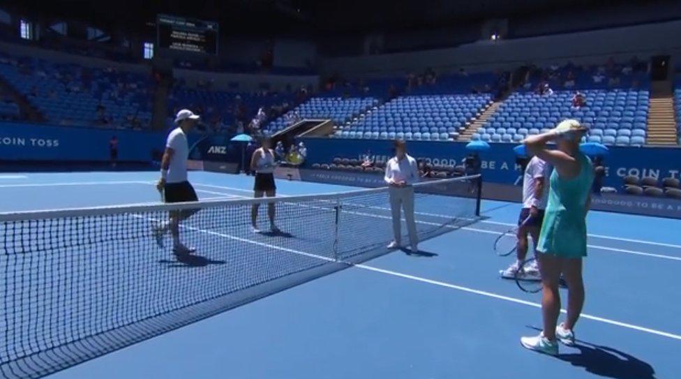 $!Giuliana Olmos se despide del Abierto de Australia al caer en el Dobles Mixtos