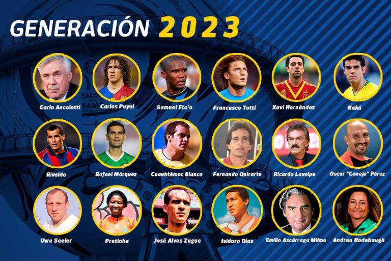Dan a conocer la Generación 2023 del Salón de la Fama del Futbol Internacional