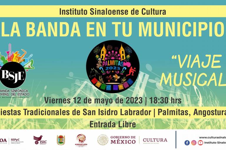 Este viernes, la Banda Sinfónica Juvenil tocará en las fiestas patronales de Palmitas