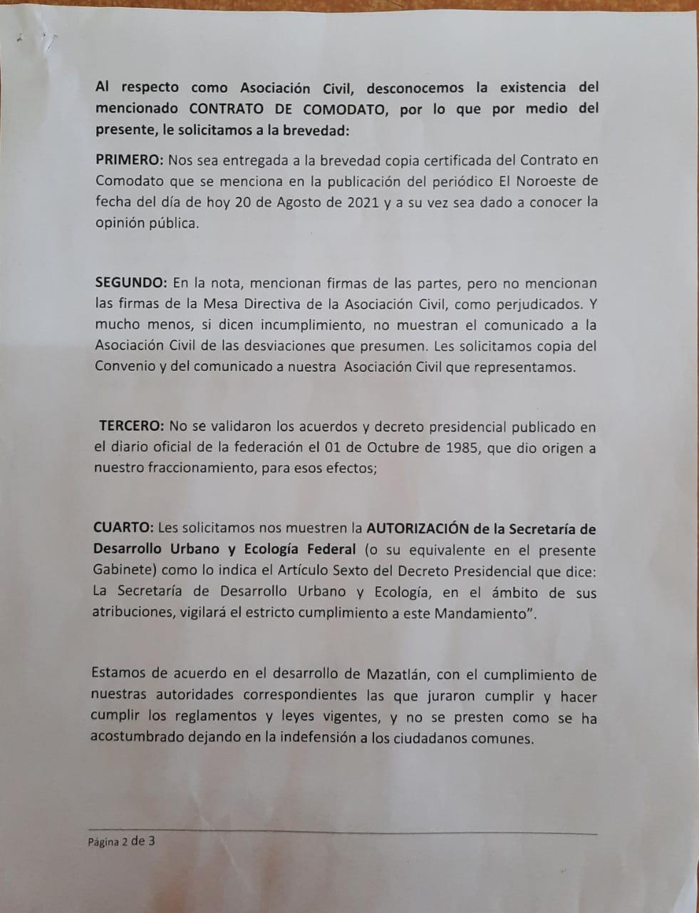 $!En Mazatlán, buscarán vecinos de Antiguo Aeropuerto un amparo contra la decisión de donar su parque a Nafta Lubricantes