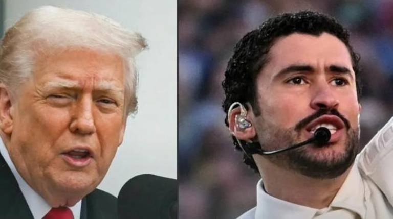 Donald Trump consideró el espectáculo de Bad Bunny como una “bofetada” a los Estados Unidos.