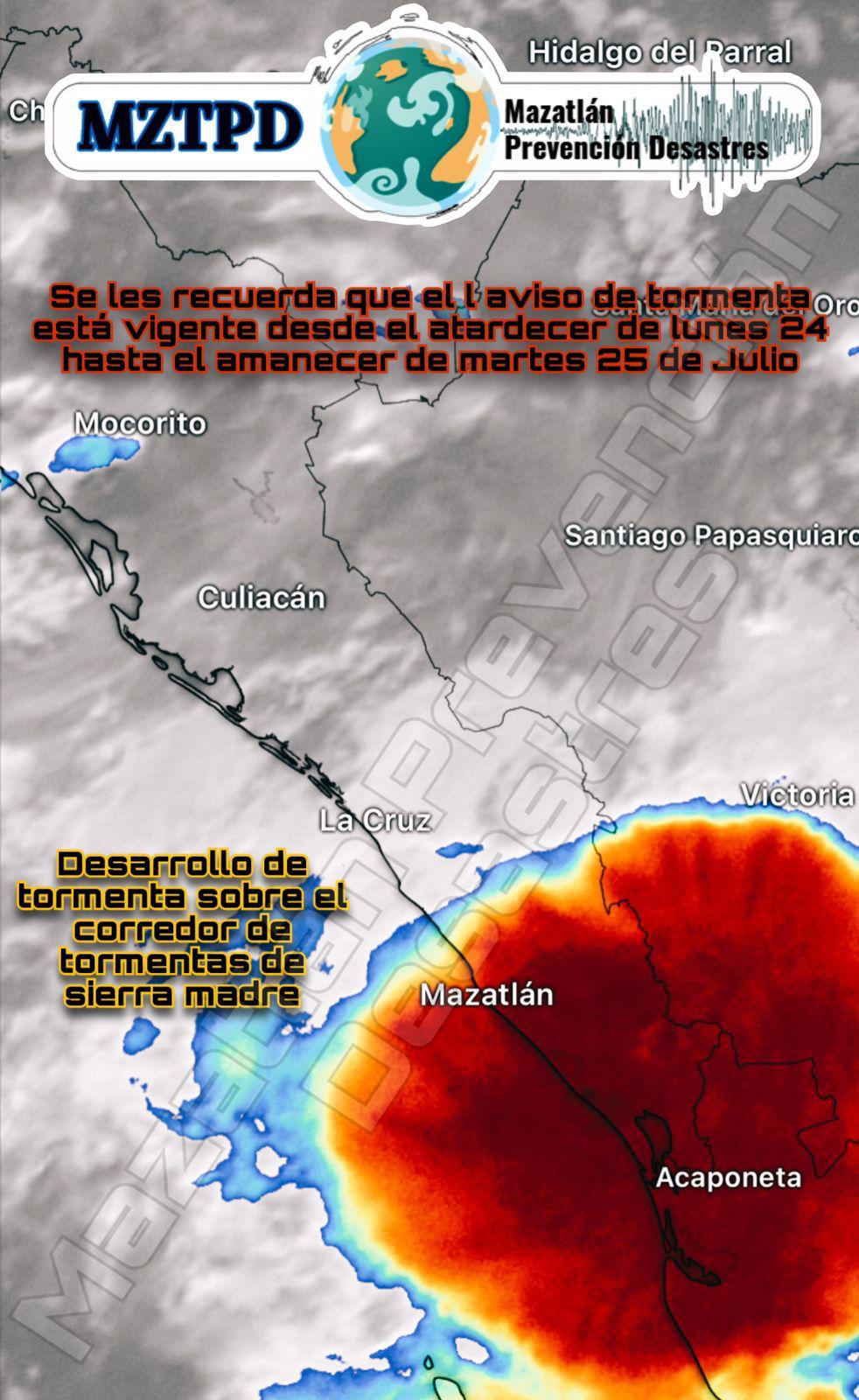 $!Se registran lluvias desde la medianoche del martes en el sur de Sinaloa