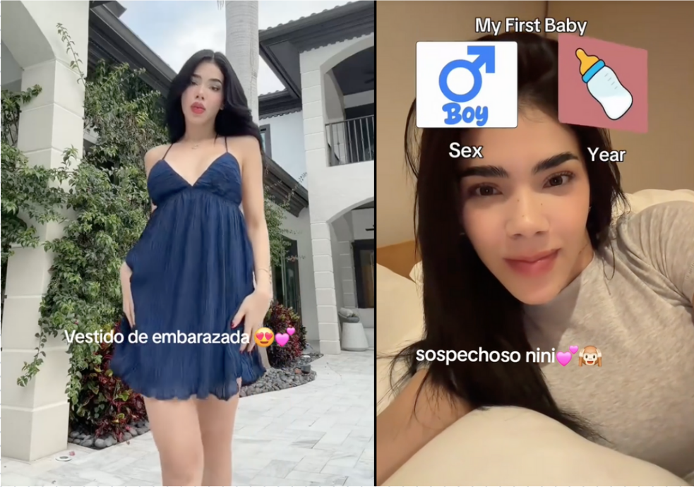 $!Podría Kenia Os estar embarazada de Peso Pluma