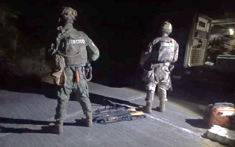 $!Doble agresión contra militares deja un detenido y arsenal asegurado en Elota