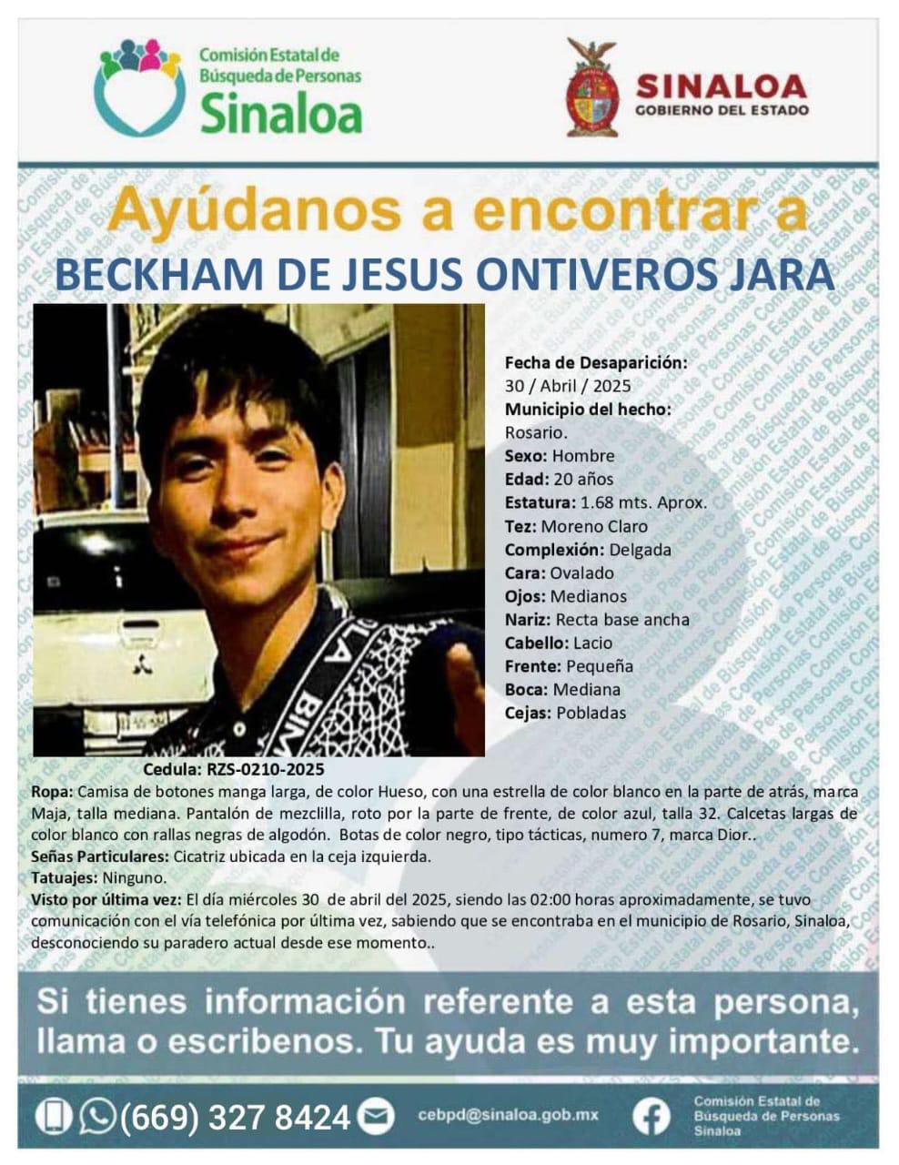 $!Buscan a Beckham de Jesús y José Bernardo, desaparecidos en Rosario