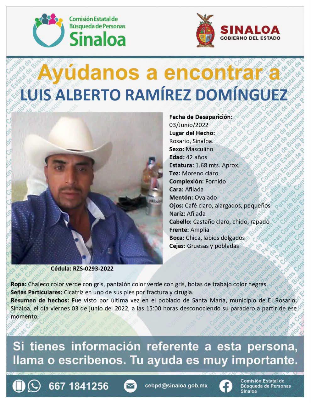 $!Buscan a Luis Alberto, desaparecido desde 2022 en Rosario