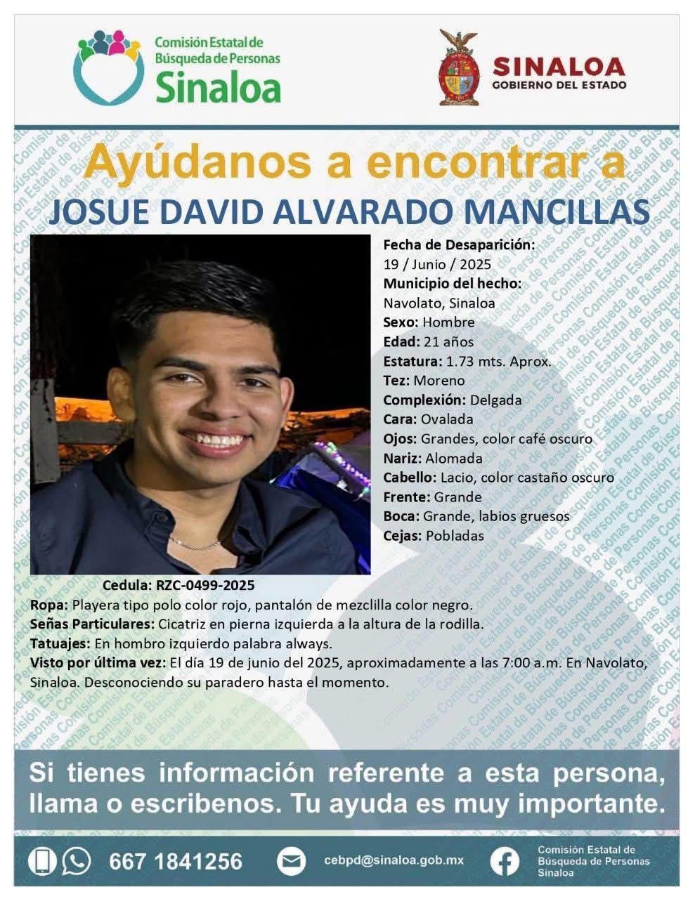 $!Emiten fichas de búsqueda por dos policías desaparecidos en Navolato