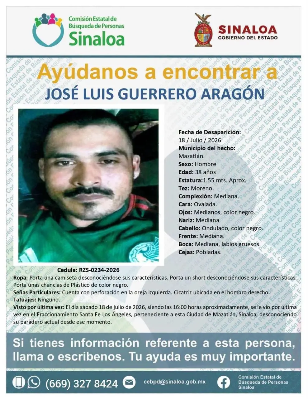 $!Tres hombres desaparecen el mismo día en el Fraccionamiento Santa Fe de Mazatlán