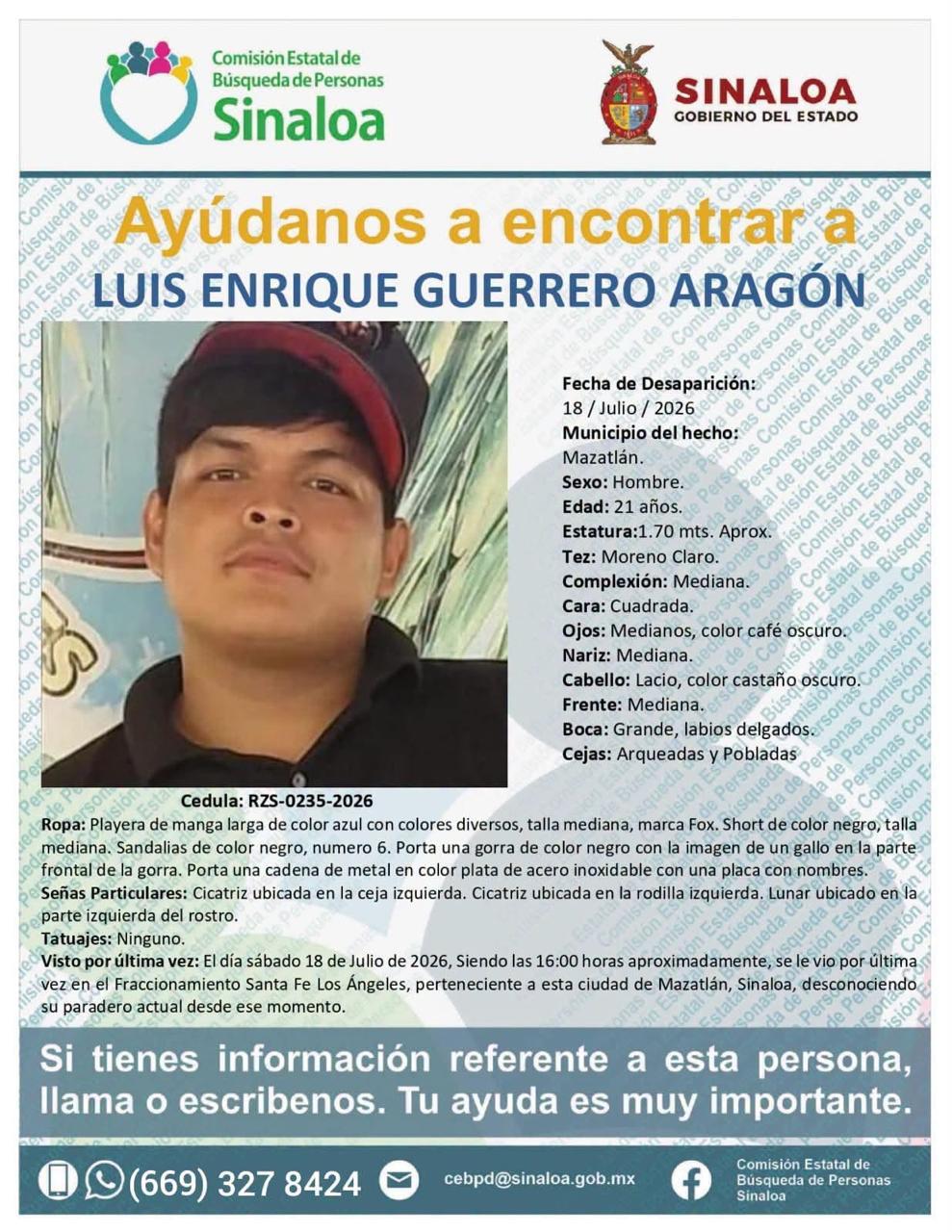 $!Tres hombres desaparecen el mismo día en el Fraccionamiento Santa Fe de Mazatlán