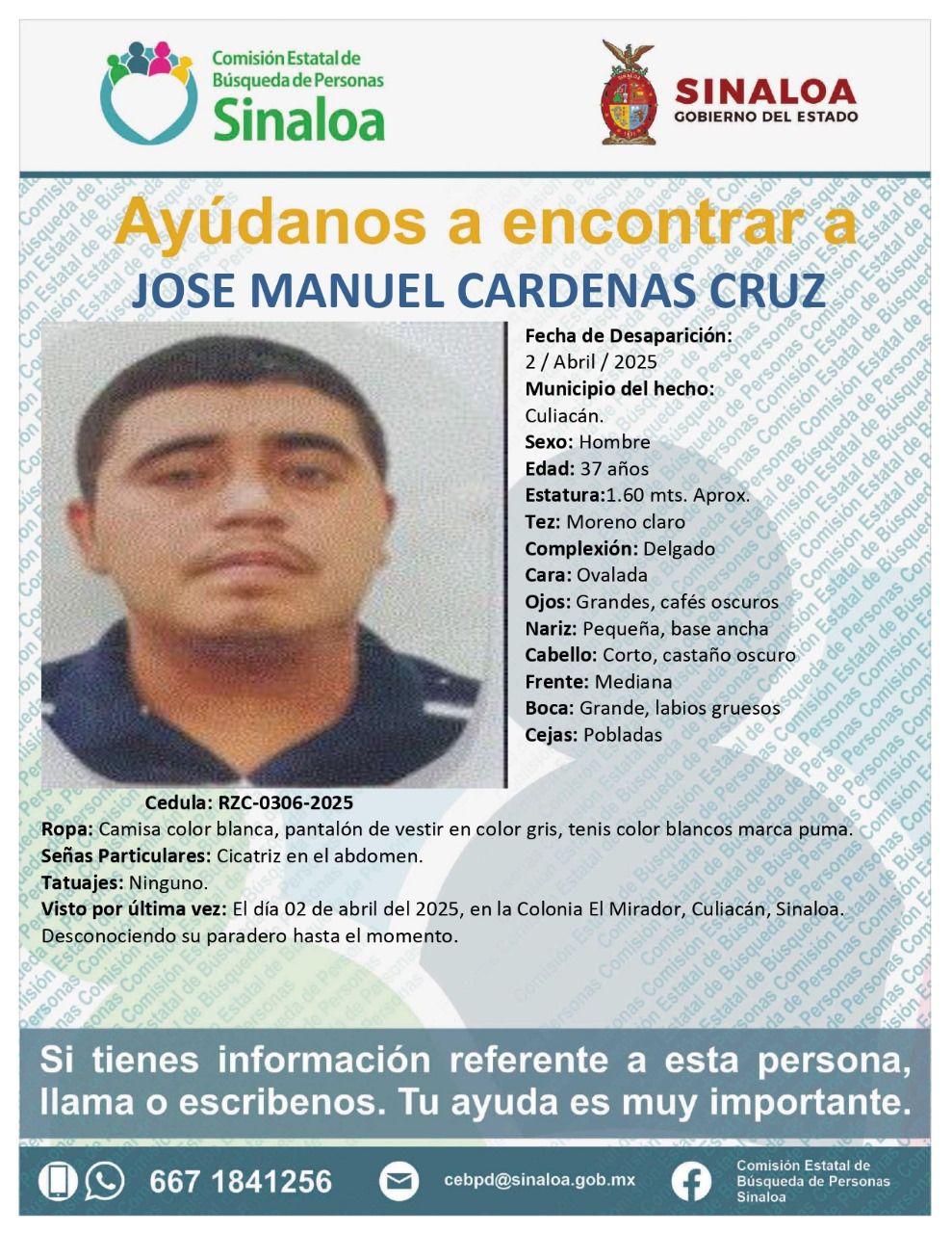 $!Buscan en Culiacán a cuatro hombres desaparecidos en abril