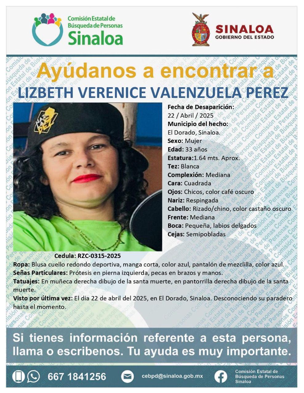 $!Buscan a Lizbeth Verenice y Rosse Gueddelipy, desaparecidas en ElDorado