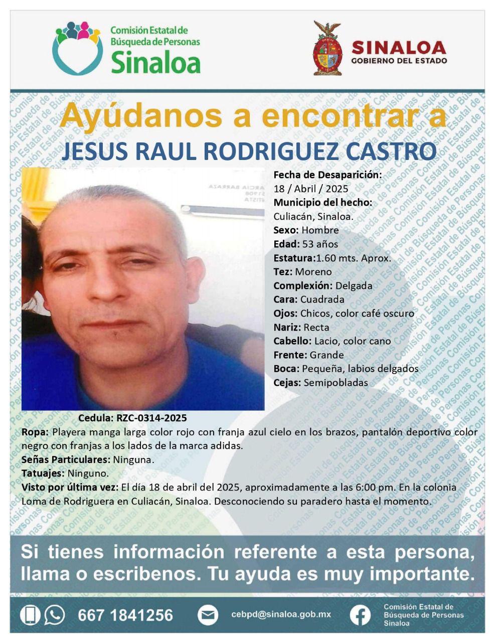 $!Buscan en Culiacán a cuatro hombres desaparecidos en abril