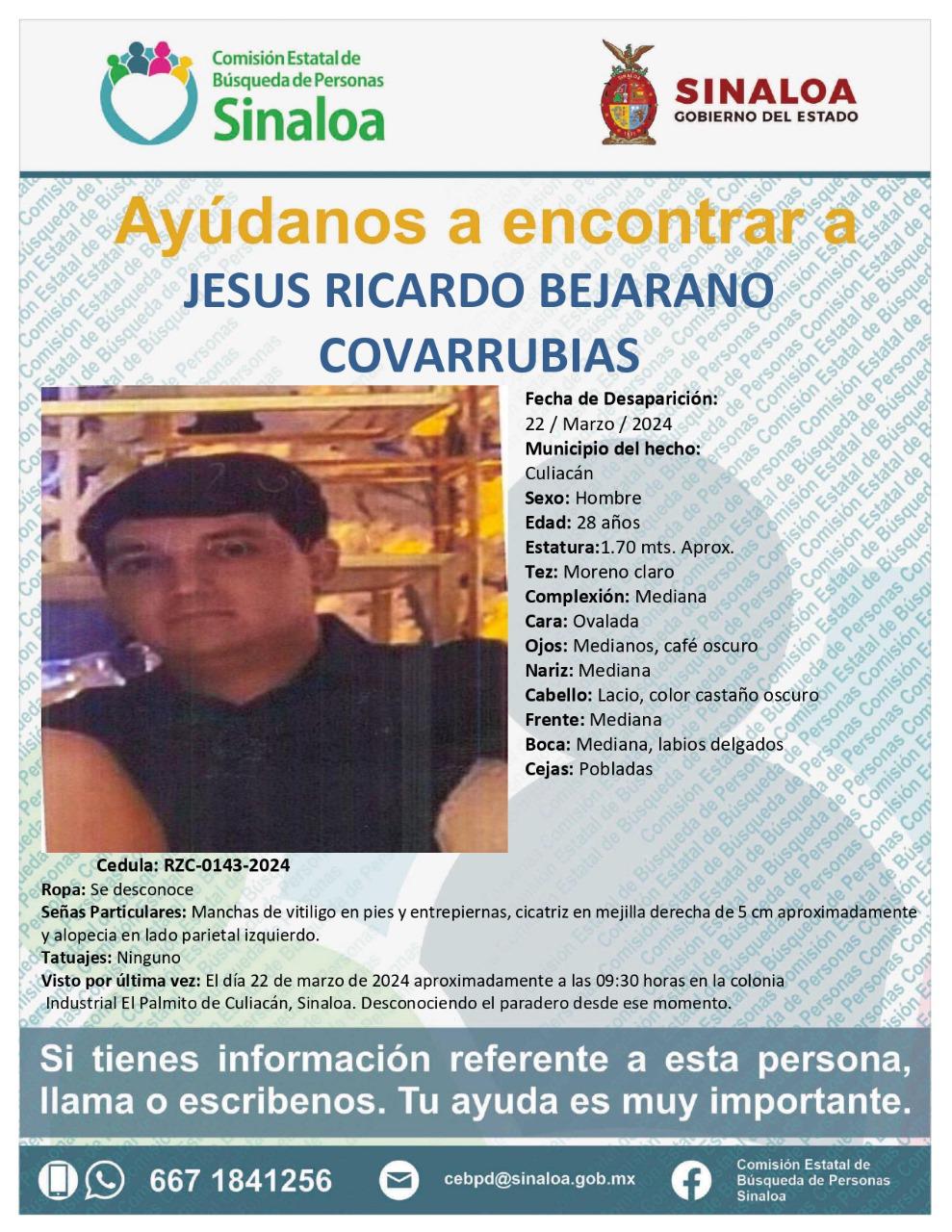 $!Son 11 las fichas que siguen activas de las personas desaparecidas el viernes 22 de marzo en Sinaloa