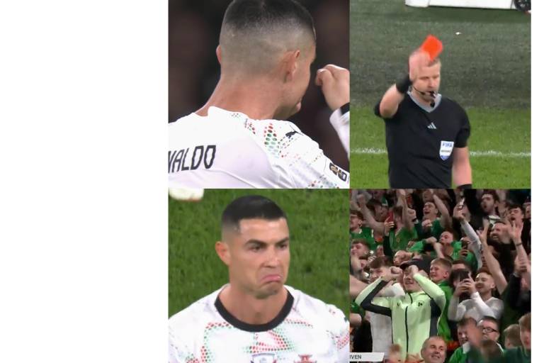 La secuenca de la expulsión de Cristiano Ronaldo.