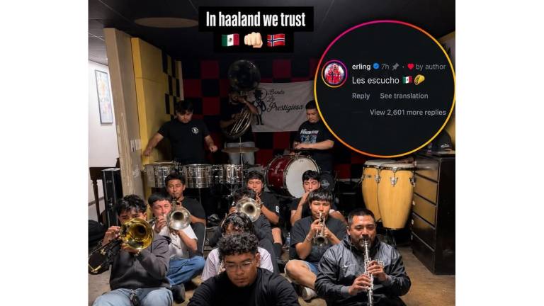 Haaland reaccionó al video de “Banda La Prestigiosa”.