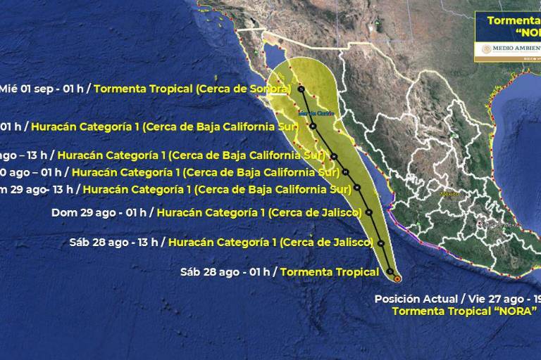 Por Nora, domingo y lunes serán los días críticos en Sinaloa, pero no se espera que toque tierra