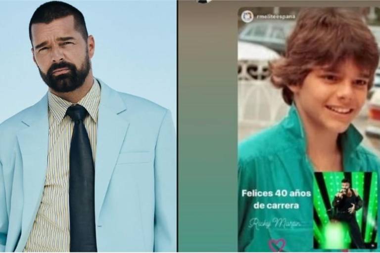 Con una foto especial, celebra Ricky Martin sus 40 años de carrera