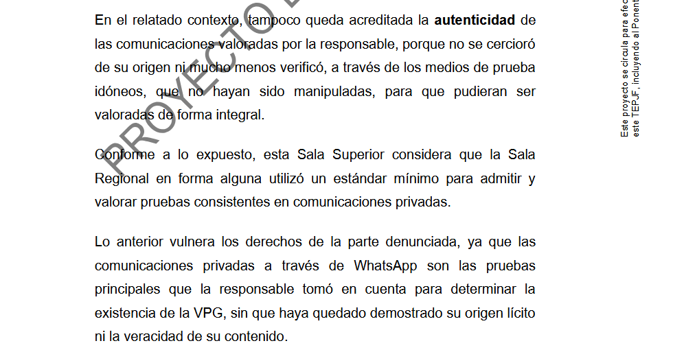 $!Proyecto del TEPJF plantea revocar fallo sobre violencia política contra Almendra Negrete