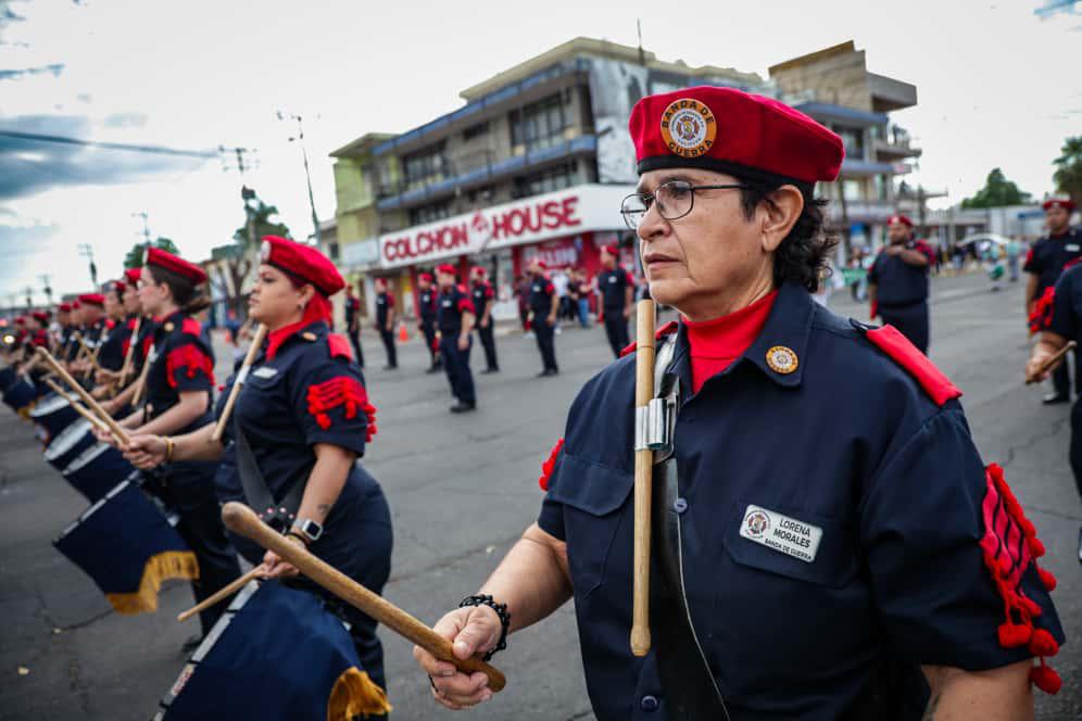 $!Arranca el desfile del 20 de Noviembre en Culiacán bajo resguardo de más de 10 mil efectivos
