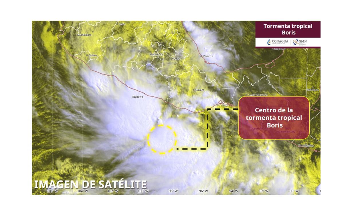 Tormenta tropical Boris se forma frente a Guerrero; provocar
