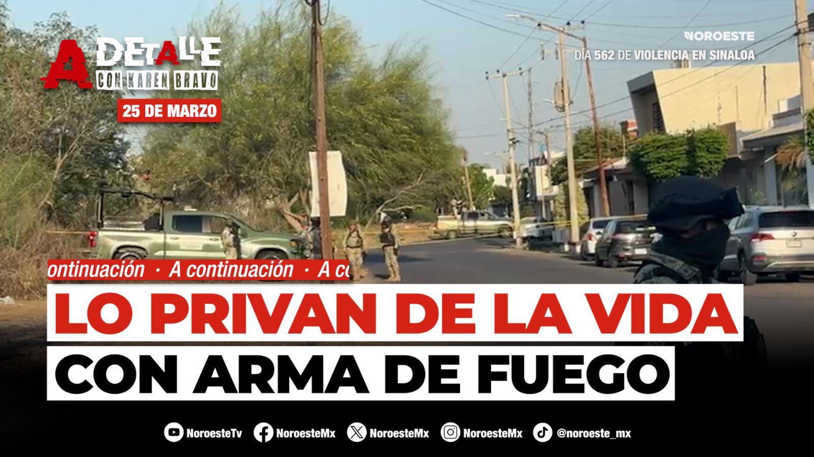 #EnVivo | Este miércoles A Detalle: Un hombre sin vida fue localizado en La Campiña, en Culiacán