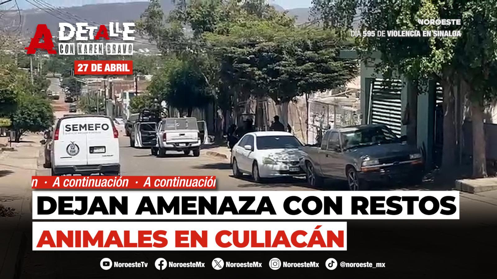 Este lunes A Detalle: Dejan una cartulina con amenaza en una vivienda en Culiacán