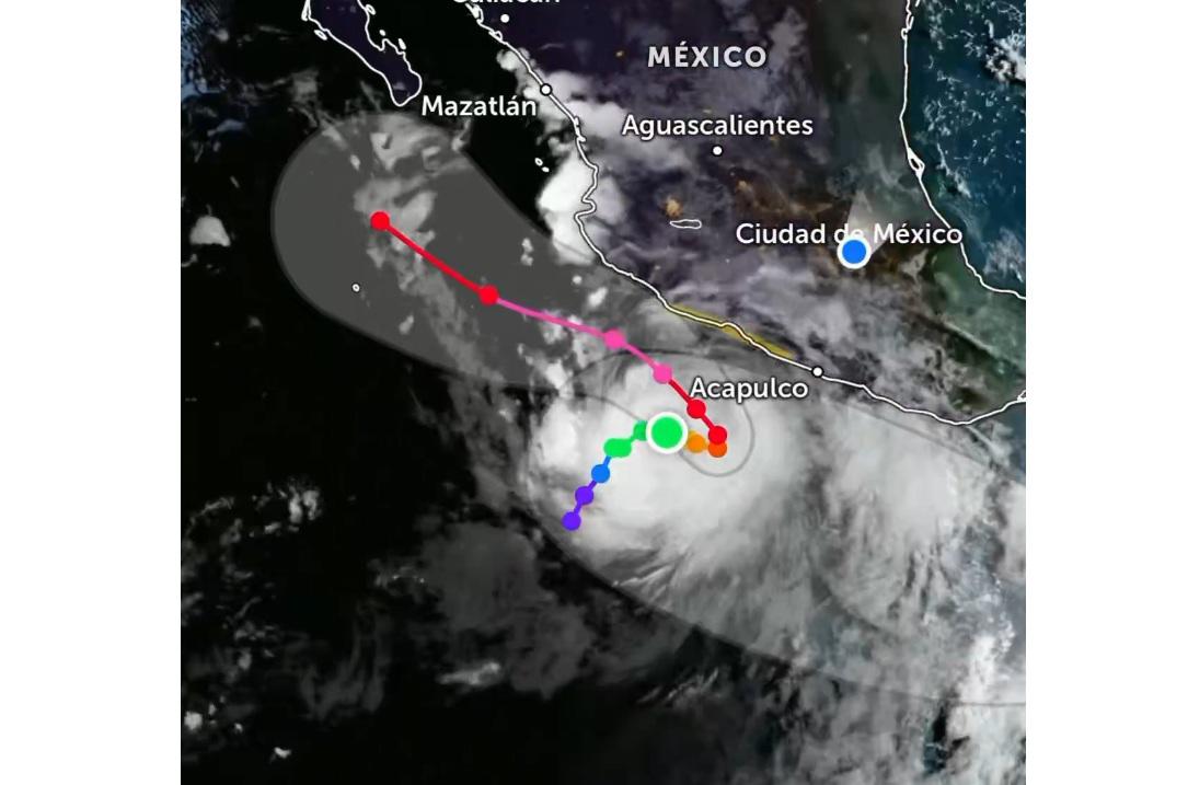 Sheinbaum alerta por huracán Polo; cierran puertos en Guerrero