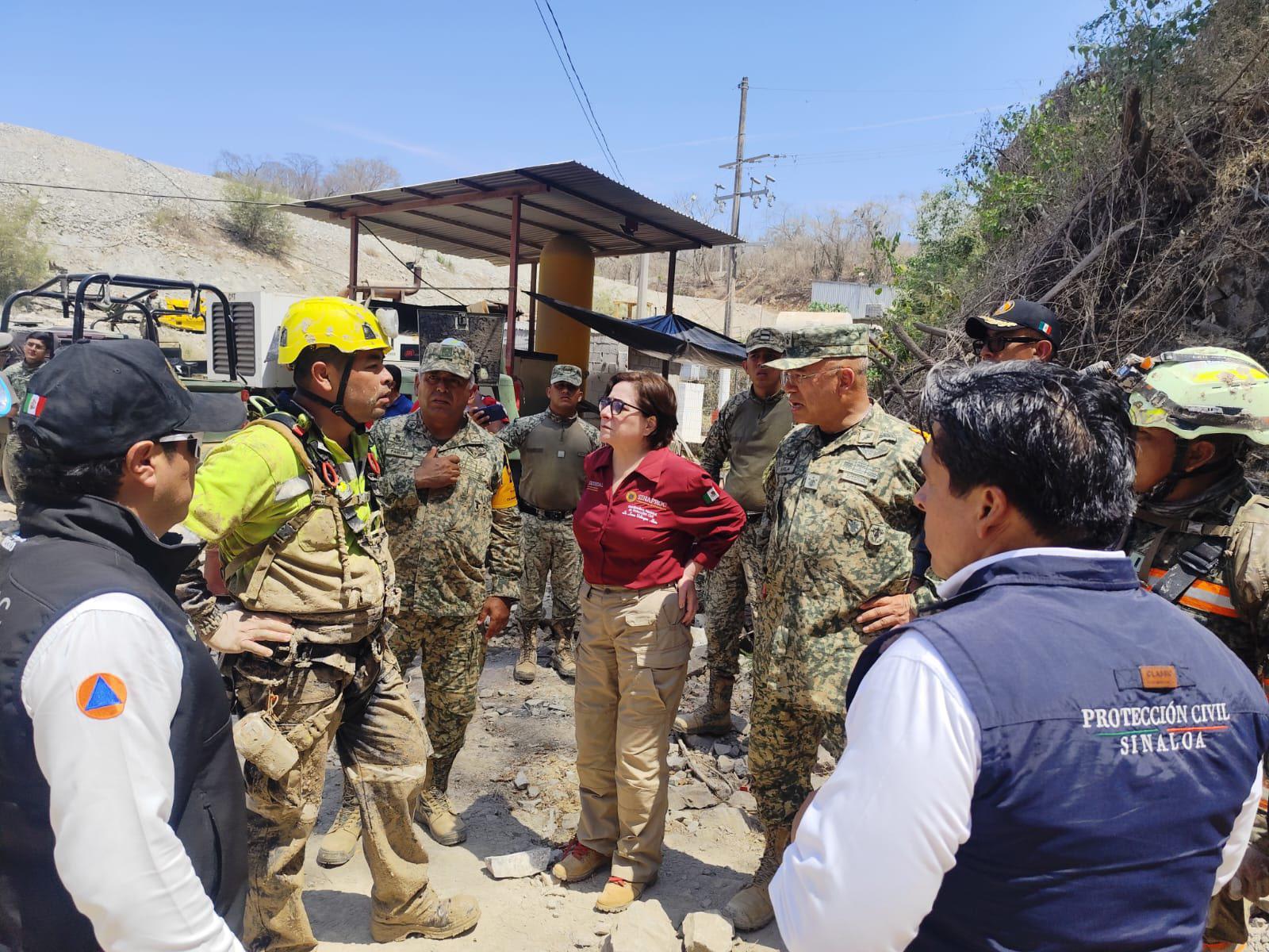 Ya estamos a unos metros de los mineros: Coordinadora Nacional de Protección Civil