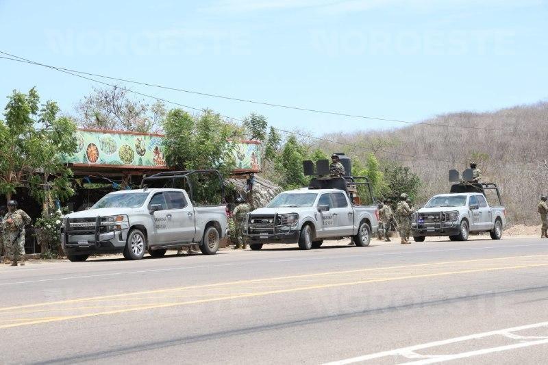 Ataque armado deja un muerto al norte de Mazatlán; helicópteros militares sobrevuelan área de El Quelite