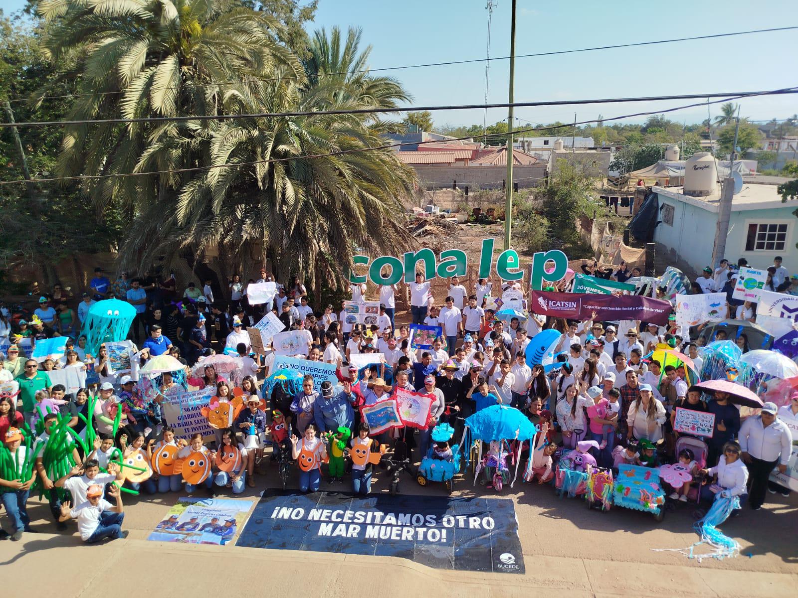 Pobladores de La Reforma piden a visitantes a cuidar la bahía Santa María