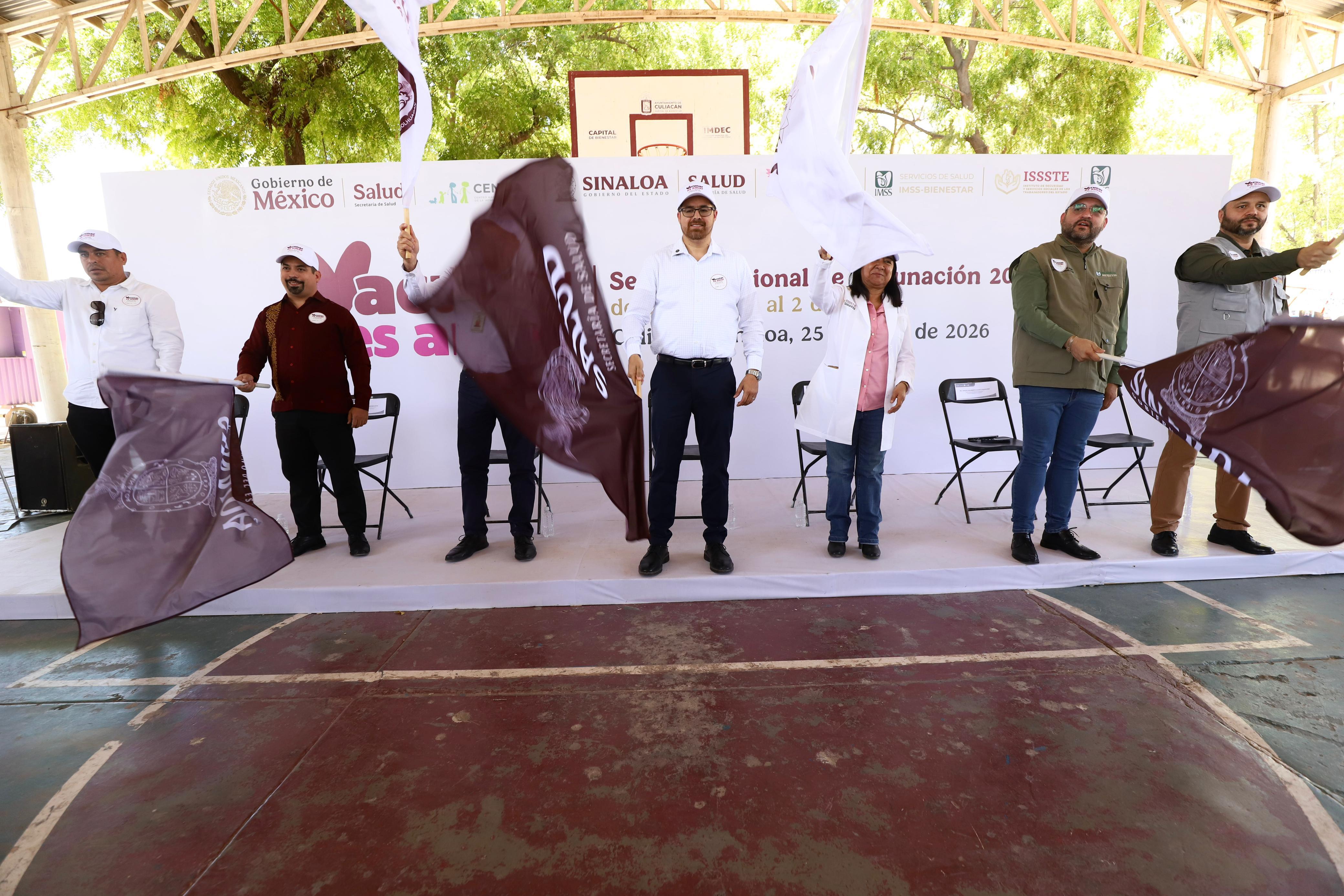 Secretaría de Salud en Sinaloa pone en marcha la Semana Nacional de Vacunación