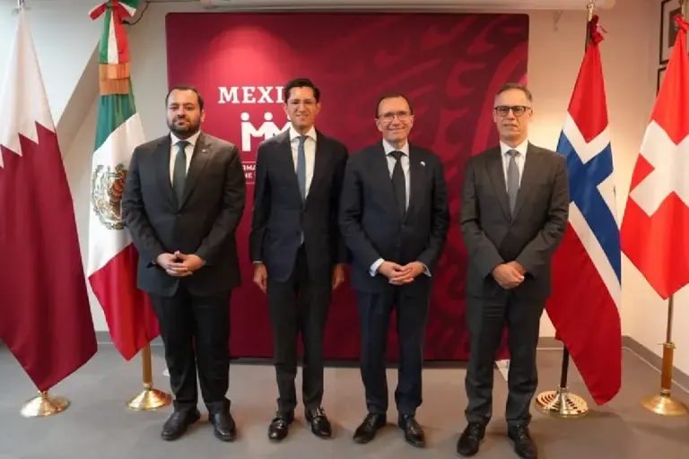 México pide en la ONU fortalecer mediación internacional; acuerda cooperación estrecha con Noruega, Qatar y Suiza