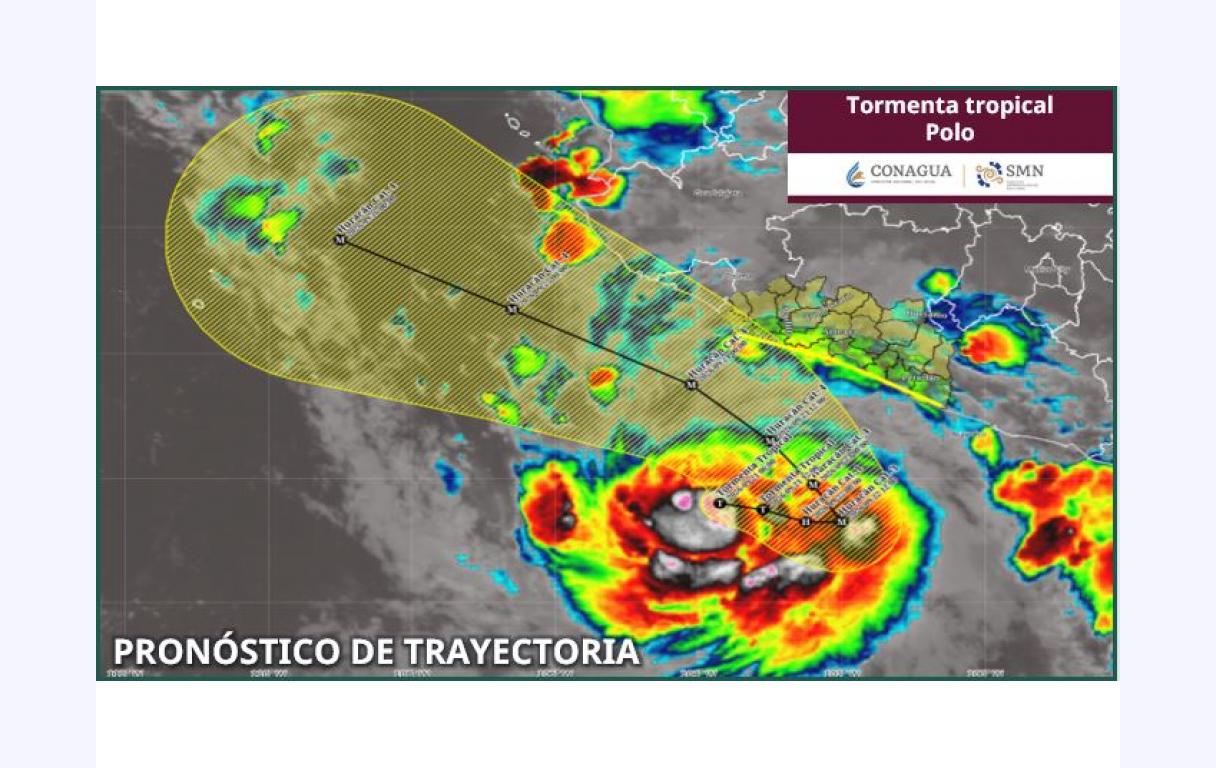 Se forma ‘Polo’ frente a las costas de México; llegaría a ser huracán categoría 4